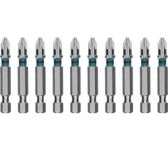 Изображение товара Бита GROSS PZ2х50 мм сталь S2 шестигр. отрывн. 10 шт 113145