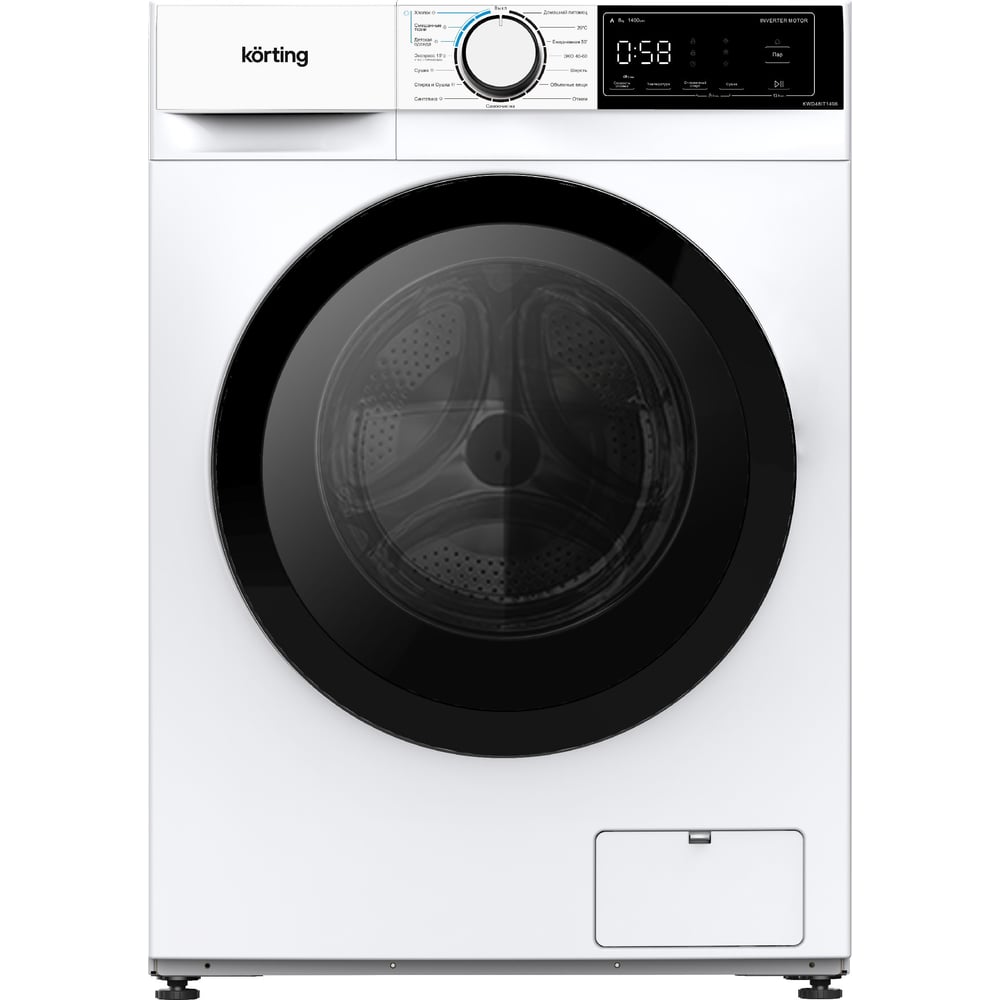 Изображение товара Стиральная машина KORTING KWD 48IT1496 8 кг 16 программ защитa от детей