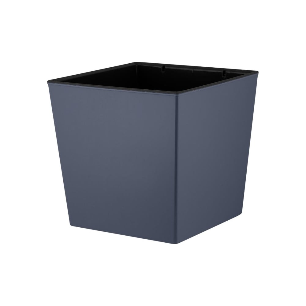 Изображение товара Горшок для цветов InGreen London Cube 11,6 л квадратный вулканический серый