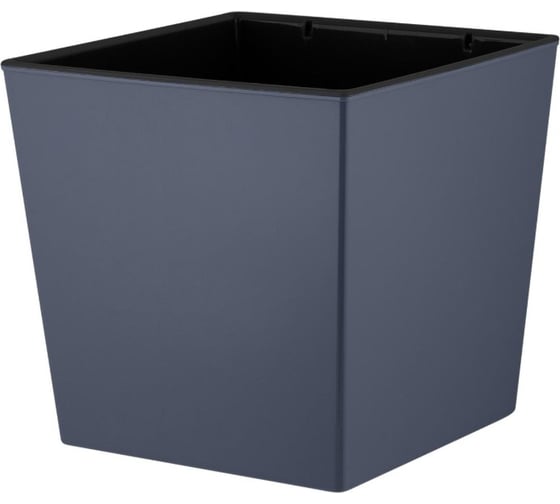 Изображение товара Горшок для цветов InGreen London Cube, 11,6 л, вулканический серый 280139