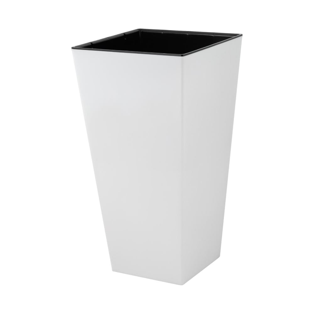 Изображение товара Горшок для цветов InGreen London Cube 19,4 л белоснежный жасмин