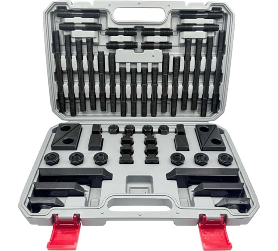 Изображение товара Набор станочного крепежа и прижимов TORNERI из 58 предметов, Т-образный паз 17.7 мм, М16 Т028347