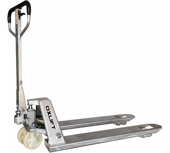 Изображение товара Ручная гидравлическая тележка c гальваническим покрытием OXLIFT OX25-GAL 2500 кг 790684