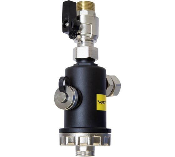 Изображение товара Фильтр самоочищающийся VRT магнитный 3/4'' вн/вн дешламатор для котла, корпус черн. пластик 556973