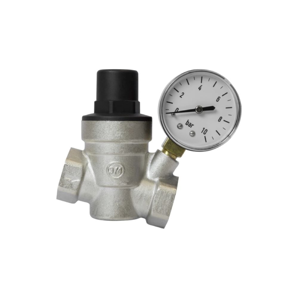 Изображение товара Редуктор давления мембранный VRT 3/4'' с манометром до 16 бар