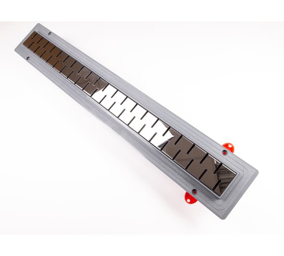 Изображение товара Душевой лоток ДТРД Мелодия 700мм глянец СЕРЫЙ, боковой слив D-50 мм, ML-700S-DT