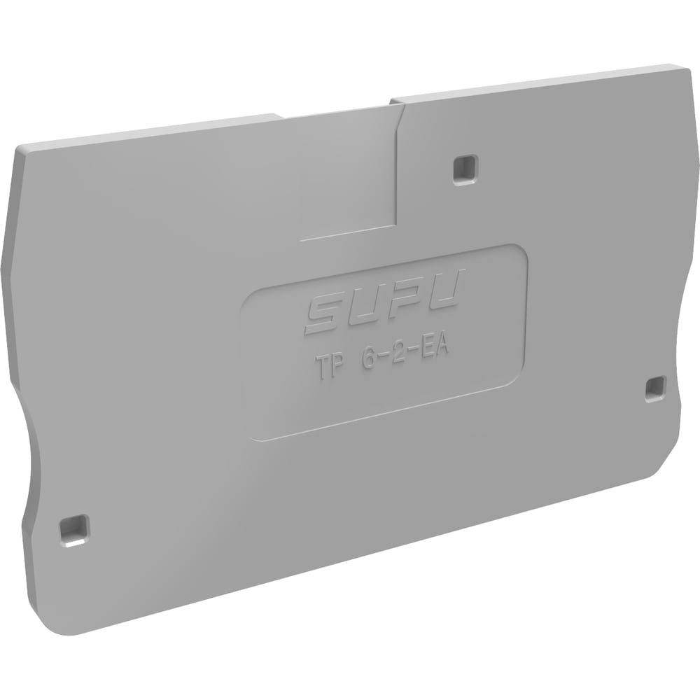 Крышка защитная для клемм SUPU TP 1-1с сечением 6мм2, серая, 100 шт TP6-2-GY-EA