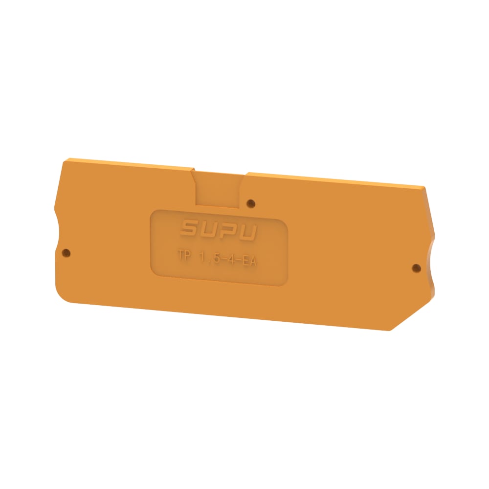 Изображение товара Крышка защитная для клемм SUPU TP 2-2с сечением 1.5мм2 оранжевая, 100 шт