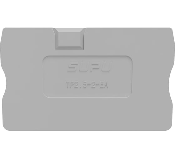 Изображение товара Крышка защитная для клемм SUPU штекерных TPс сечением 2.5мм2, серая, 100 шт TP2.5-2-1-GY-EA