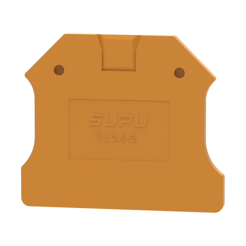 Изображение товара Защитная крышка для клемм SUPU TU2.5-2-OG-EA оранжевая 100 шт