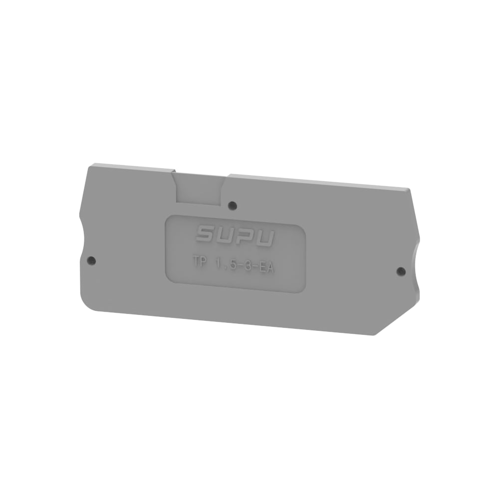 Изображение товара Крышка защитная для клемм SUPU TP 1-2с 1.5мм2 серого цвета 100 шт
