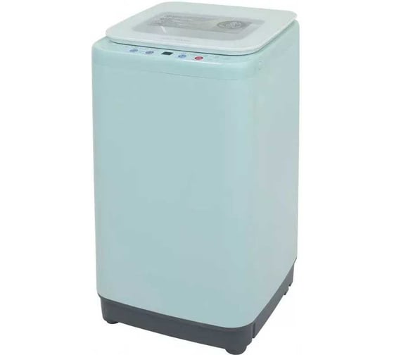Изображение товара Стиральная машина Willmark WMA-451GH автомат, 3,5кг, 10 программ,нагр.воды,верт.загр., стекл.крыш, бирюзовый 1000539