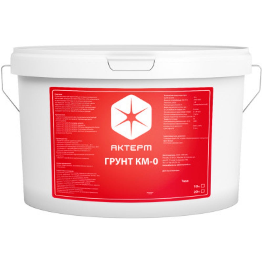 Изображение товара Грунт АКТЕРМ КМ-0 5 л для стен с защитой от плесени