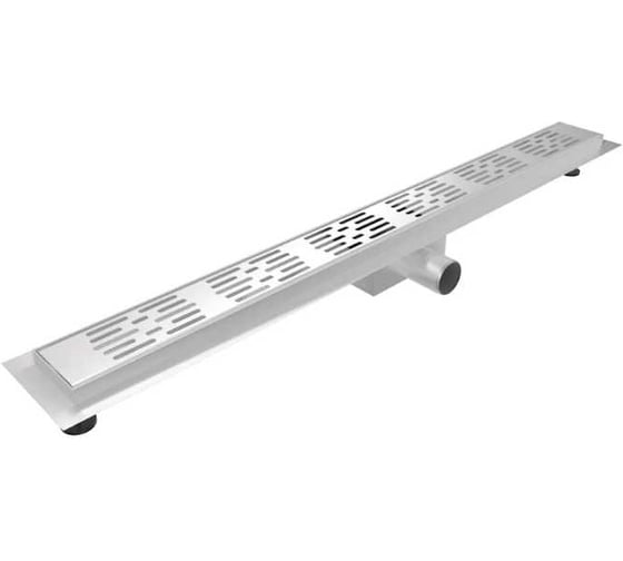 Изображение товара Трап для душа Teymi Ellie с гидрозатвором, горизонтальный выпуск, 10х40 c решеткой нержавеющая сталь T90371 ЦБ-00270773