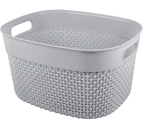 Изображение товара Корзина универсальная PLAST TEAM Oslo, 266 x 221 x 151 мм, серый шторм 244996