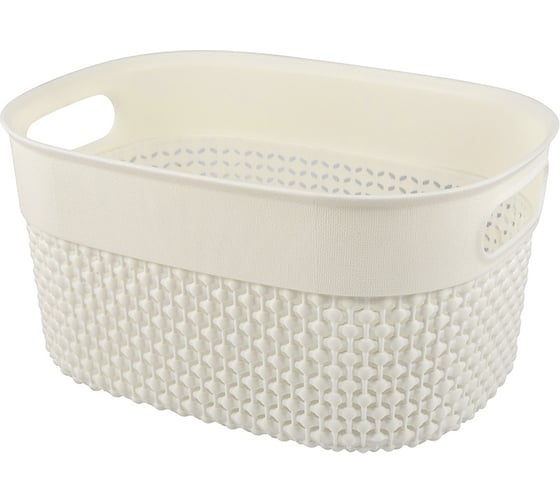 Изображение товара Корзина универсальная PLAST TEAM Oslo, 234 x 173 x 121 мм, молочный туман 244992