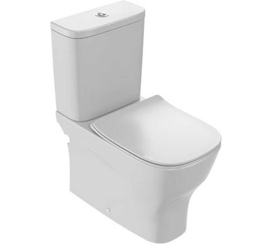 Изображение товара Чаша напольного унитаза закрытая JACOB DELAFON STRUKTURA UJI102-00 без обода, 64x34 см, белый 00000148827