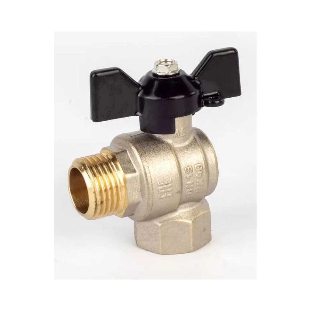 Изображение товара Кран шаровой латунный угловой LD Pride модель 47.254.20 20 мм PN40