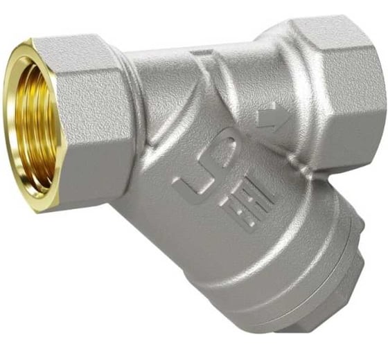 Изображение товара Фильтр косой латунный LD Pride 57.25.В-В Ду25 Ру40 в упаковке LD 57.111.4.25.M02