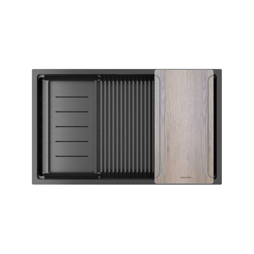 Изображение товара Мойка Paulmark NEXT-MULTI SINK 74 UNI нерж. сталь 740х450мм, серия NEXT-MULTI SINK