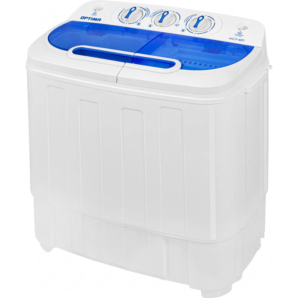 Изображение товара Стиральная машина Optima МСП-40П полуавтомат вертикальная загрузка 4 кг