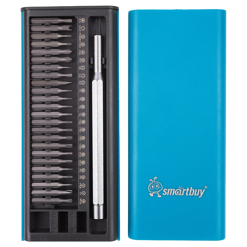 Изображение товара Набор отверток и бит Smartbuy Tools 25 предметов магнитный кейс CrV