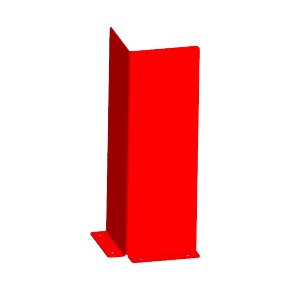 Изображение товара Защита угла из листа Parallax красного цвета 611RD200600-ZCH