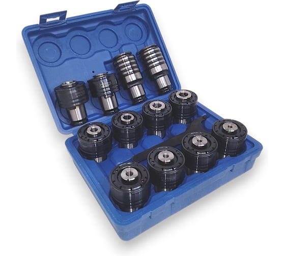 Изображение товара Набор резьбонарезных вставок Partner JIS-TC820 12шт (M6, М8, M10, M12, M14, M16, M18, М20, M22, M24, M27, М30) с предохранительной муфтой для машинных метчиков 892500