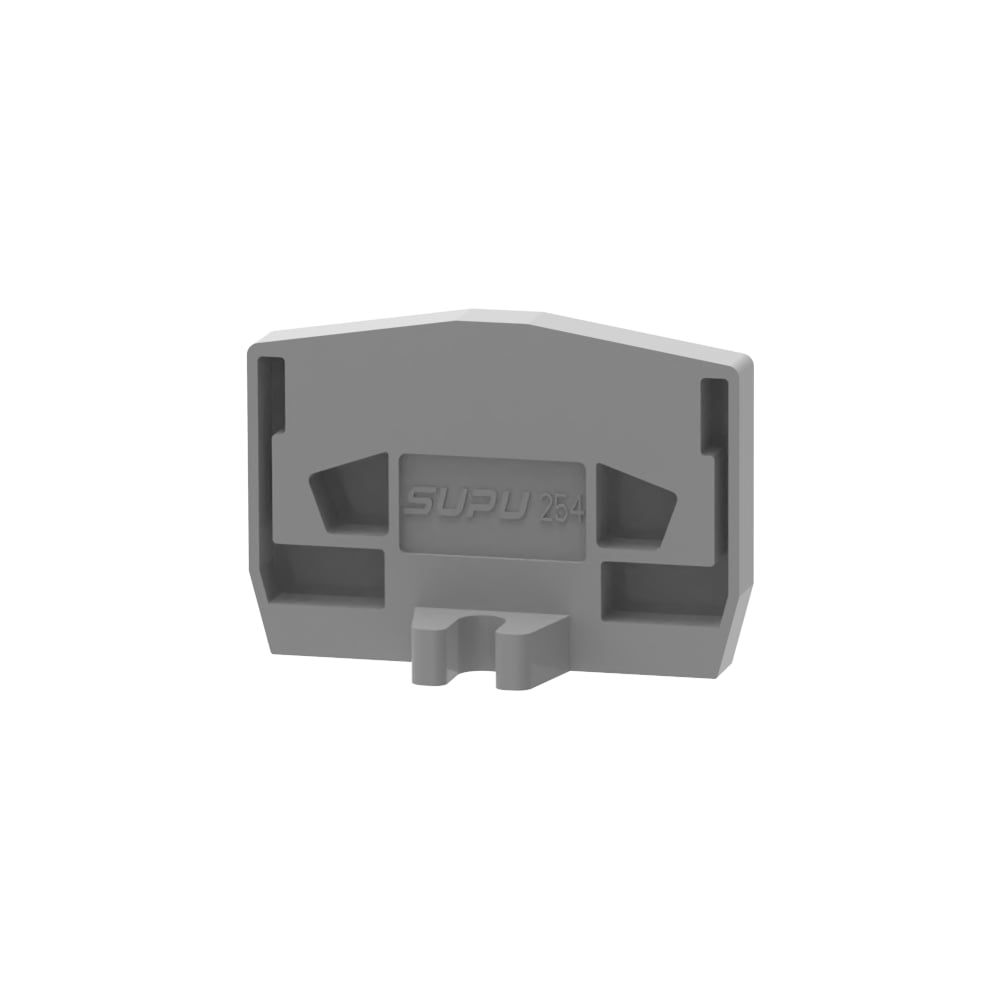 Изображение товара Крышка защитная SUPU TB для клемм с фиксирующим фланцем 100 шт серый