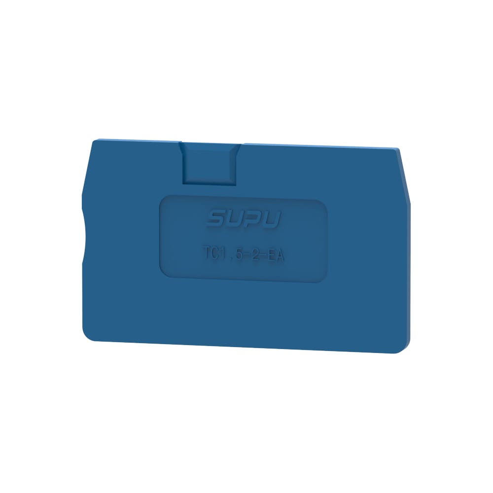 Изображение товара Крышка защитная SUPU для клемм TC 1-1 1.5/2.5мм2 синяя 100 шт