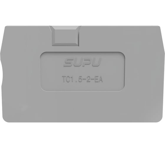 Изображение товара Крышка защитная SUPU для клемм TC 1-1, сечение 1.5/2.5мм2, серая 100 шт TC1.5-2-GY-EA