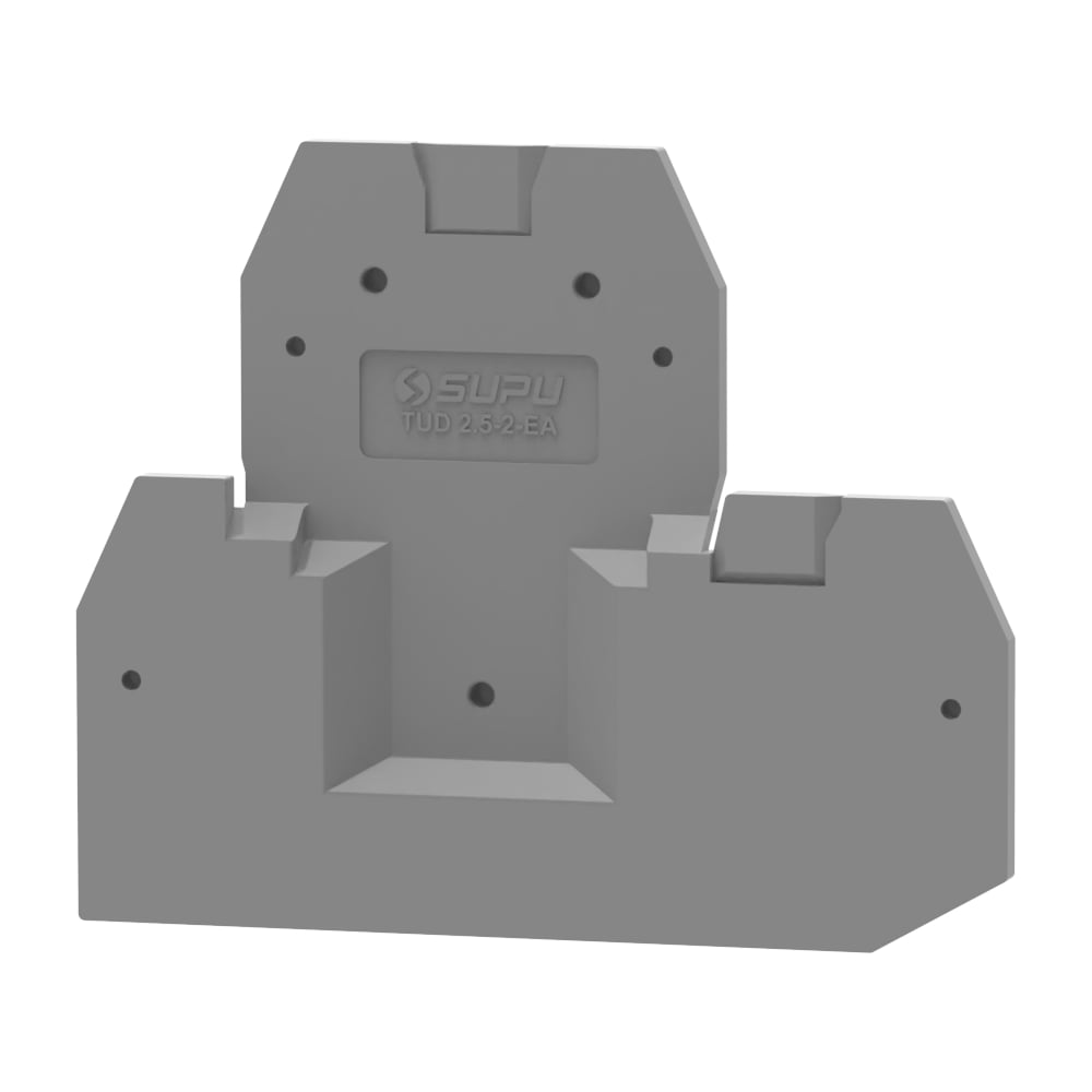 Изображение товара Крышка защитная SUPU для клемм двухуровневых проходных TU, 50 шт, серый