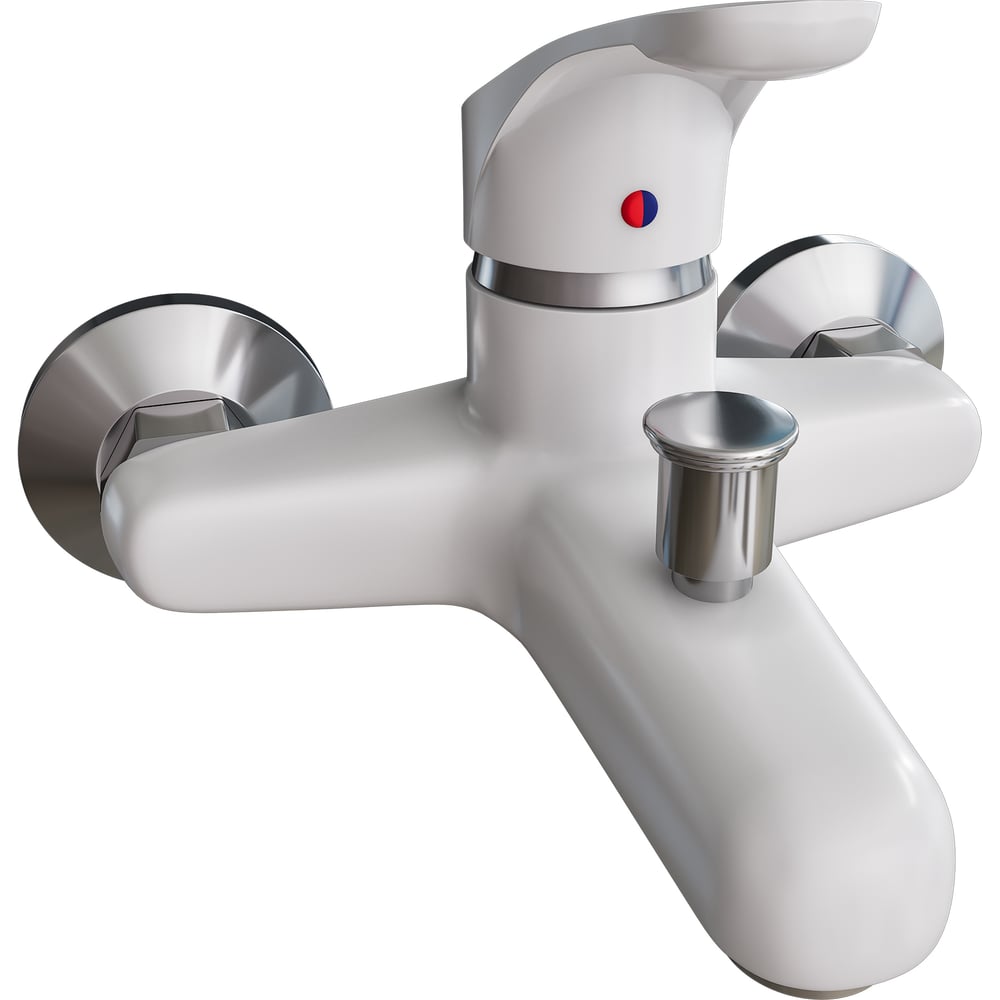 Изображение товара Смеситель настенный CAPEL с душевой лейкой, белый матовый