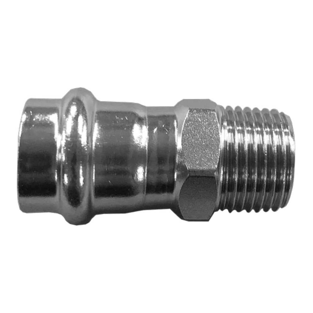 Изображение товара Пресс-соединитель прямой NEWKEY с наружней резьбой из нержавеющей стали DN20x18 мм