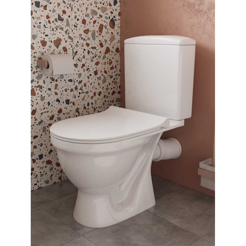 Изображение товара Унитаз-компакт Santek АЛЬКОР rimless напольный с каскадным сливом