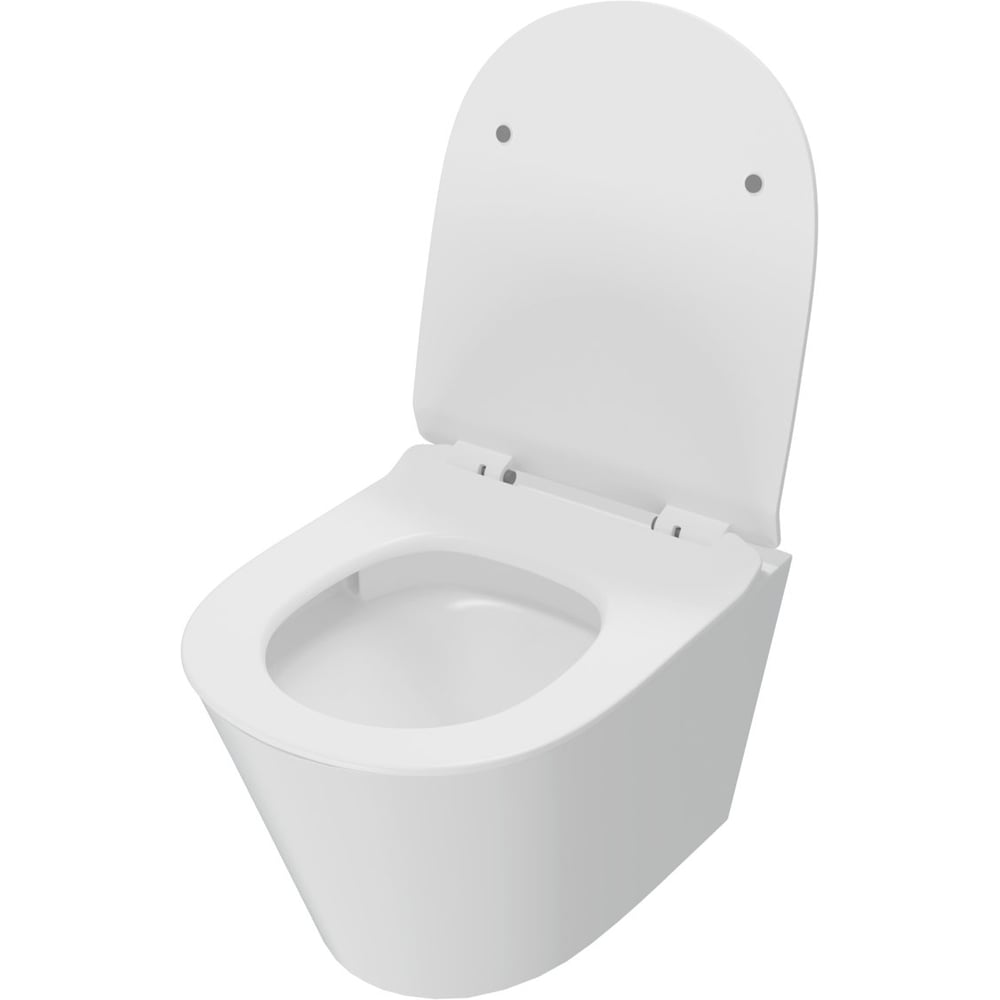 Изображение товара Подвесной унитаз безободковый Solli Teymi серии, санфарфор, система микролифт