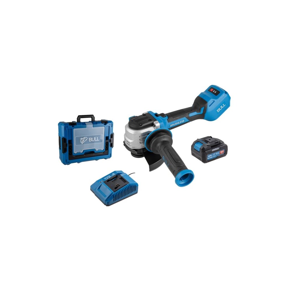 Изображение товара Угловая шлифмашина BULL CSG 1812-1 SR Xcase XLTpro 18В 125 мм
