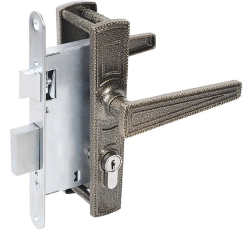 Изображение товара Врезной замок Абсолют ЗВ4-3/01 бронза с ключами для деревянных дверей