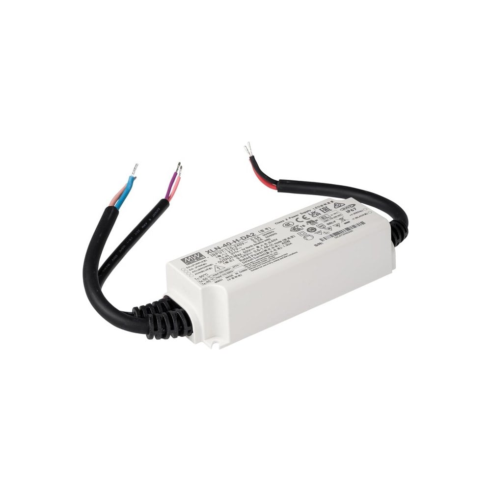 Изображение товара LED-драйвер Mean Well AC-DC XLN-40-H-DA2 40 Вт IP67 для светодиодов
