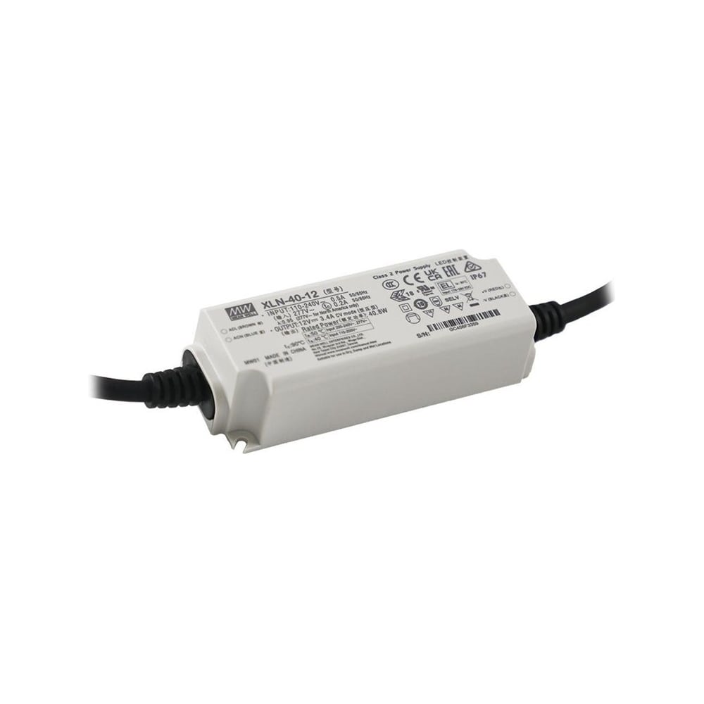 Изображение товара LED-драйвер Mean Well AC-DC XLN-40-12 для светодиодных панелей и потолочных светильников