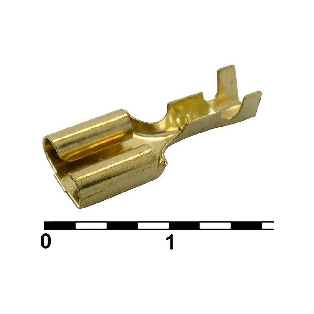 Изображение товара Клемма ножевая неизолированная Pro Legend F-типа 626-6.3C, 6.3 мм, латунь PL2914