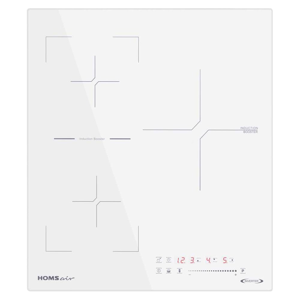 Изображение товара Индукционная варочная панель HOMSair HIC43SWH Inverter 3 конфорки