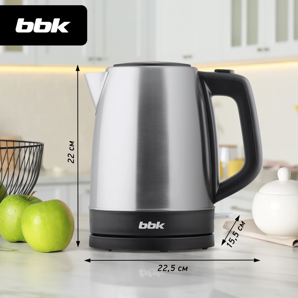 Изображение товара Электрический чайник bbk EK1765S нержавеющая сталь 1.7л с подсветкой