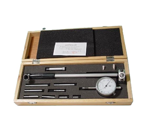 Изображение товара Нутромер CNIC индикаторный 100-160мм, глуб.изм. 200мм 0,01 9 вставок Шан 570-230 23645