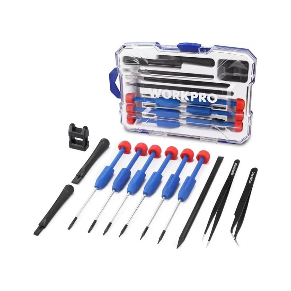Изображение товара Набор инструмента для прецизионного ремонта WORKPRO PRO 12 шт WP200531