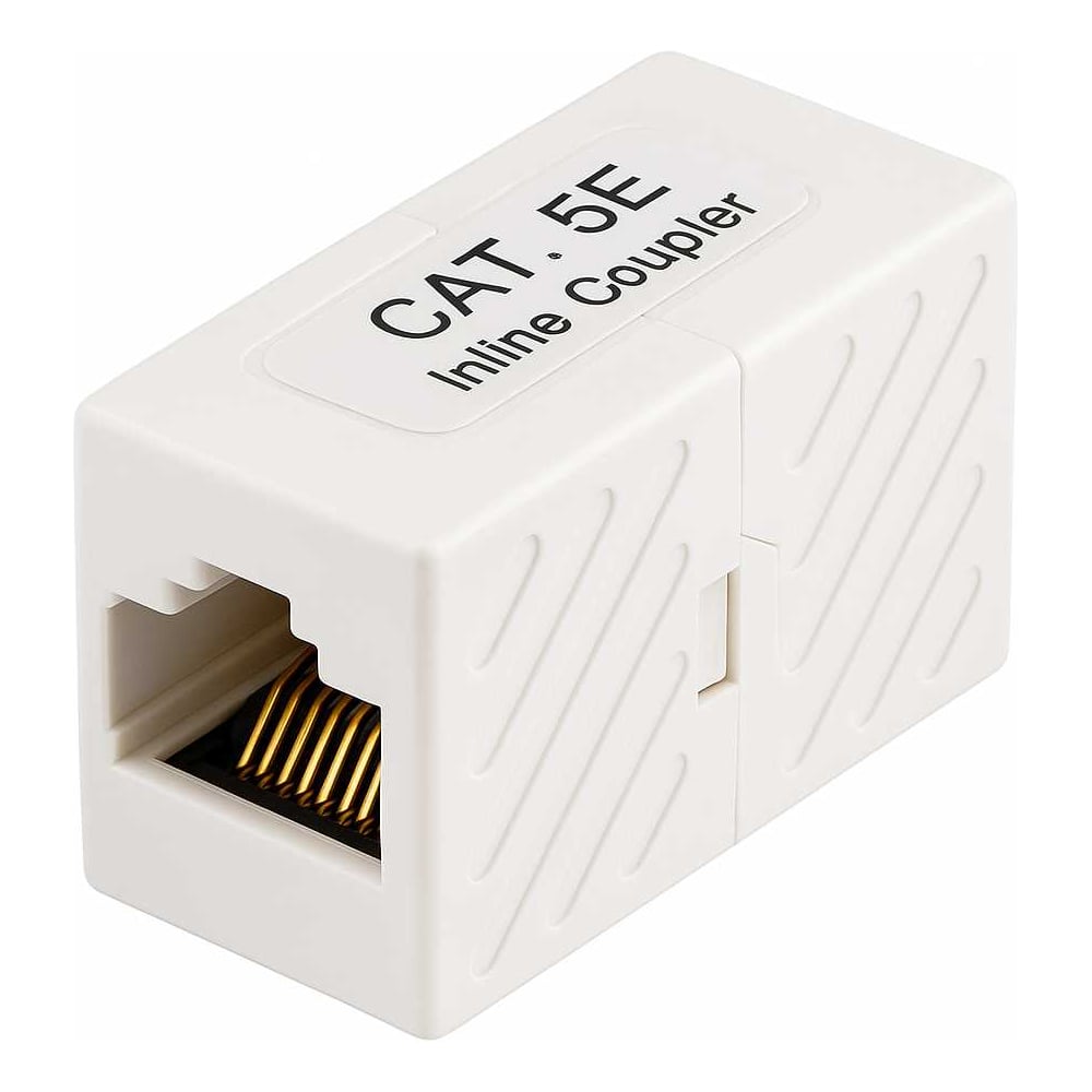 Изображение товара Адаптер RJ45 8P8C проходной 5Bites 5E белый 5 шт LAU55-03W