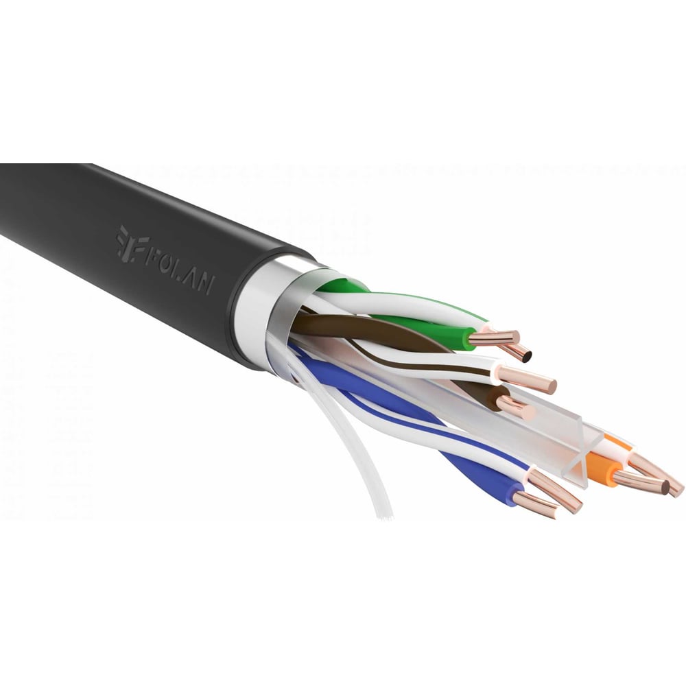 Изображение товара Кабель Folan F/UTP Cat 6 PE 4x2x0,57 на барабане 305 м