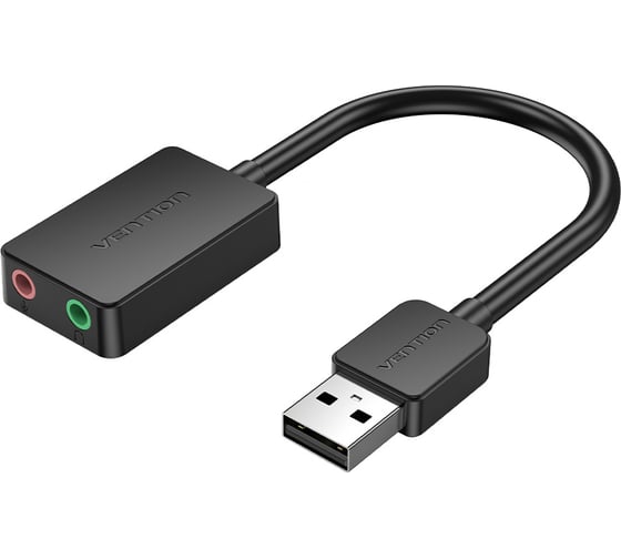 Изображение товара Внешняя звуковая карта VENTION USB Черная CDYB0