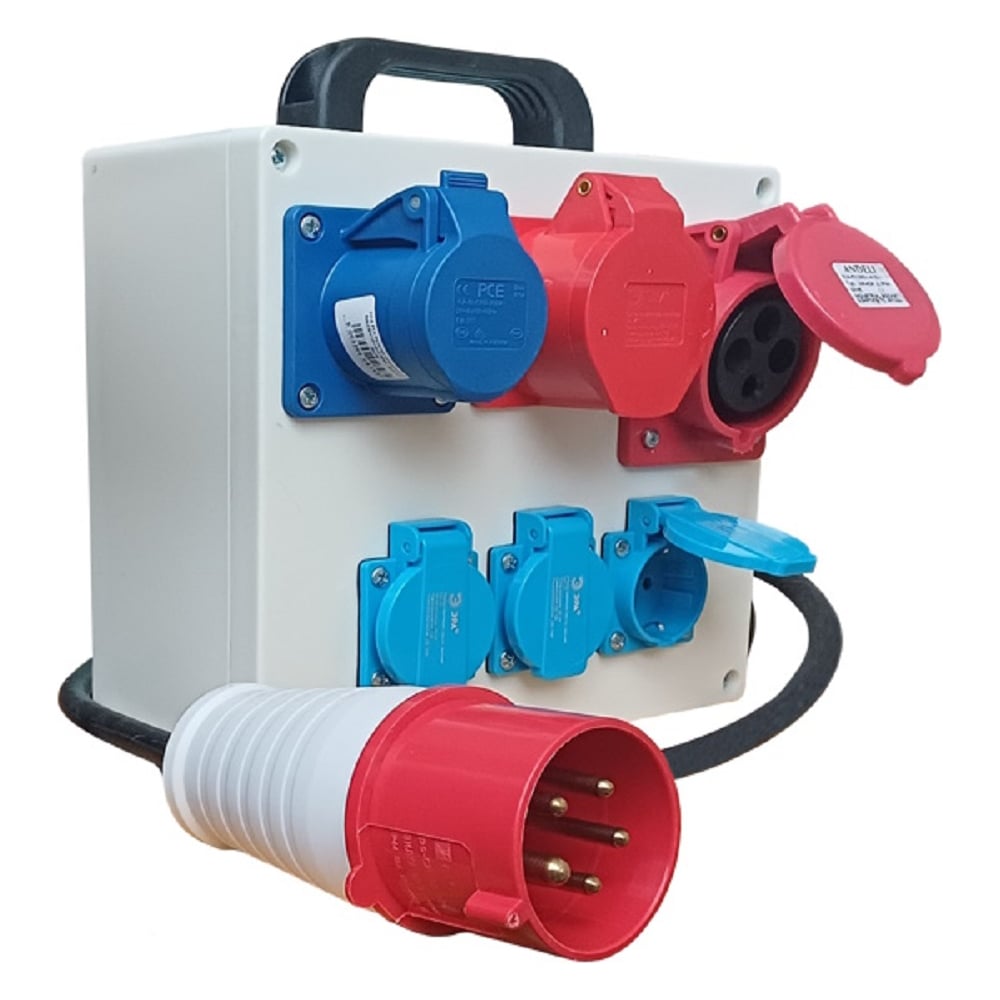 Изображение товара Переносной распределитель напряжения Магнито-Контакт IP44 16 А 3 розетки