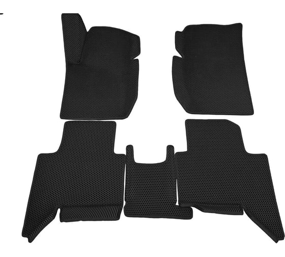 Изображение товара Автомобильные коврики черные с черной окантовкой ООО ПКФ Сварком 3D EVA в салон комплект 5 шт. TANK 300 (2021-) р23027